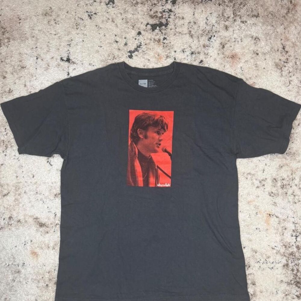 Chocolate Skateboards T-Shirt Men's XL Black Back Print Skate Graphic Tee